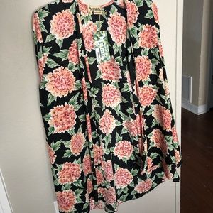 Show Me Your MuMu belted flared sleeve kimono, NWT